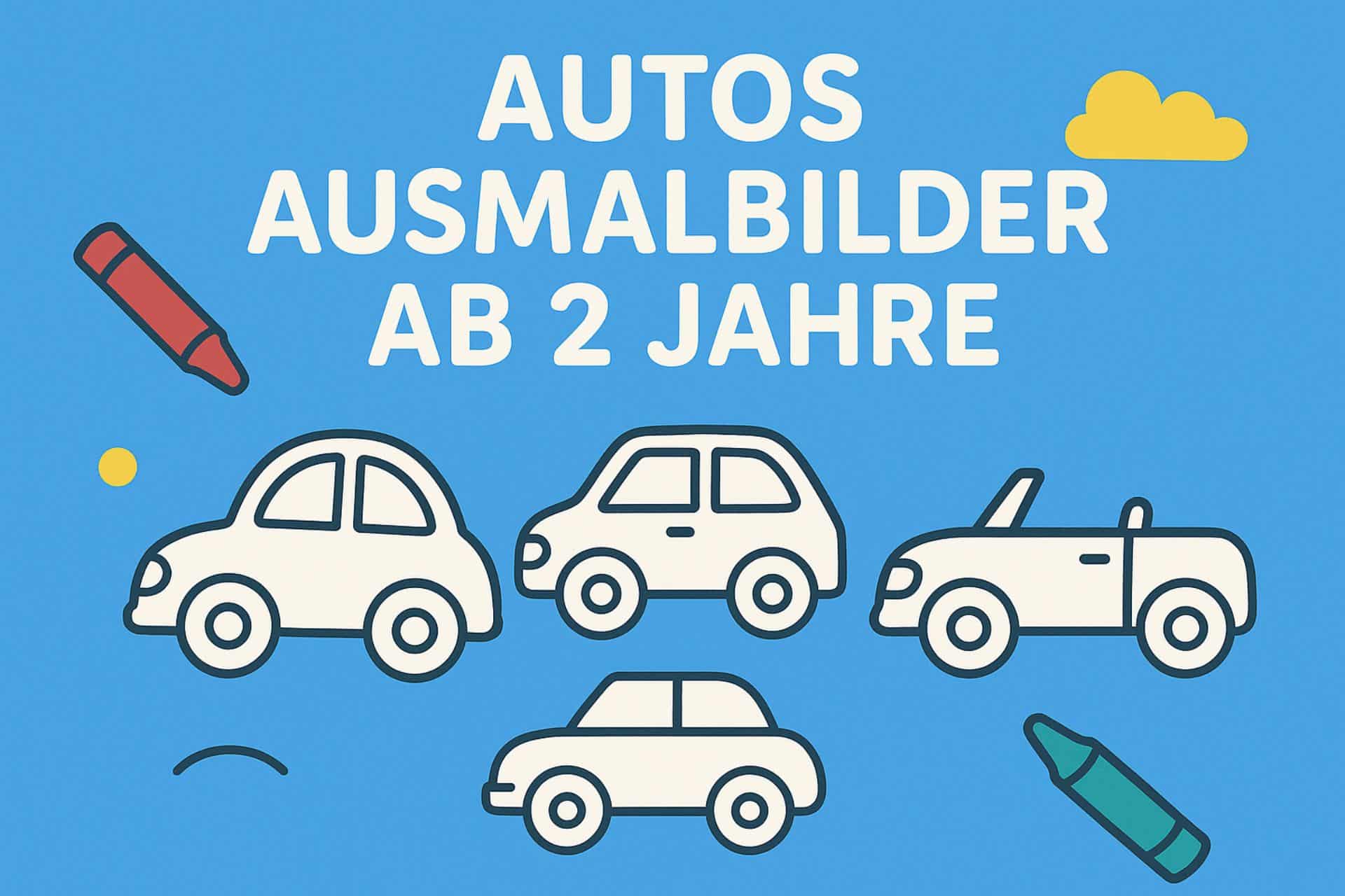 Autos Ausmalbilder ab 2 Jahre