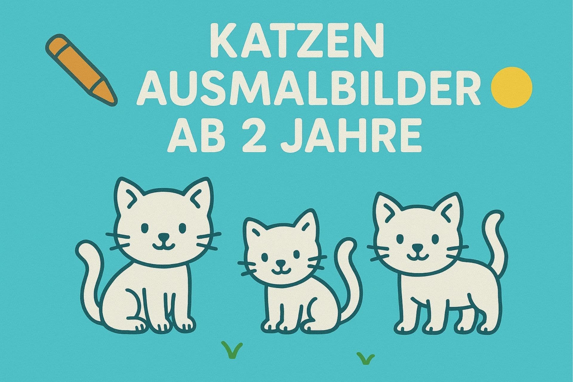 Katzen Ausmalbilder ab 2 Jahre