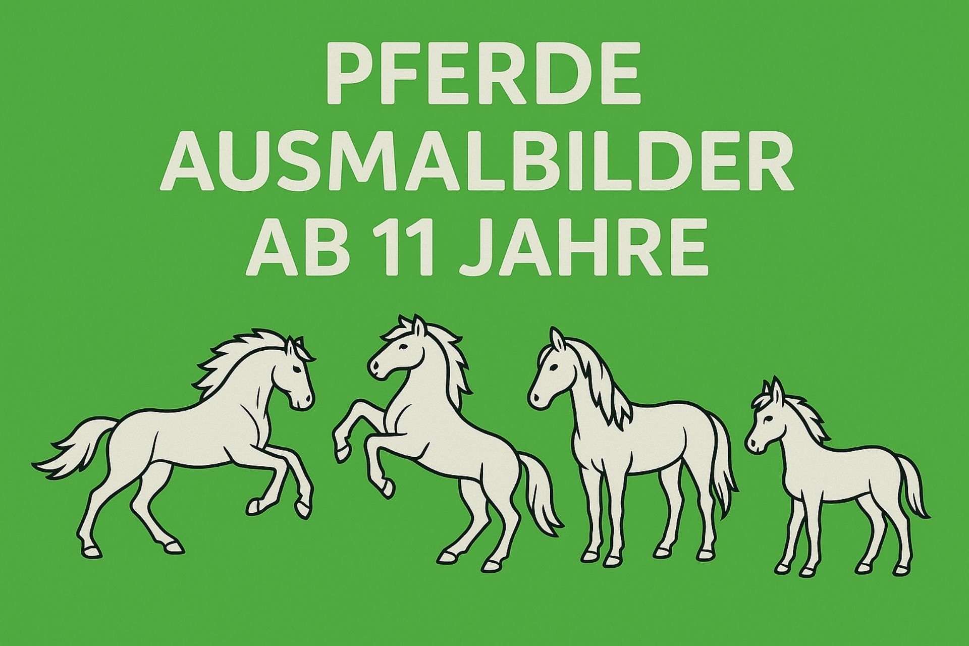 Pferde Ausmalbilder ab 11 Jahre