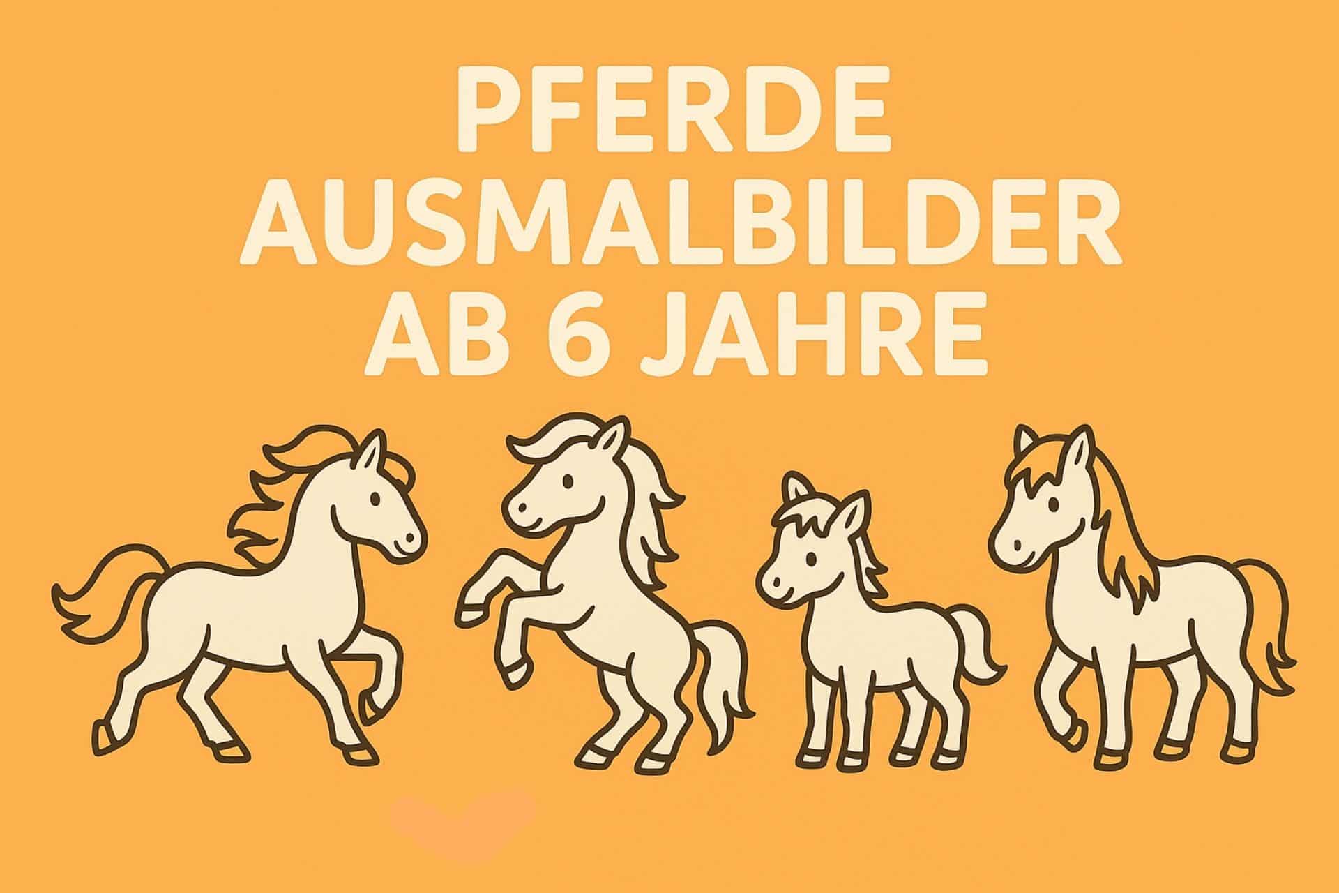Pferde Ausmalbilder ab 6 Jahre