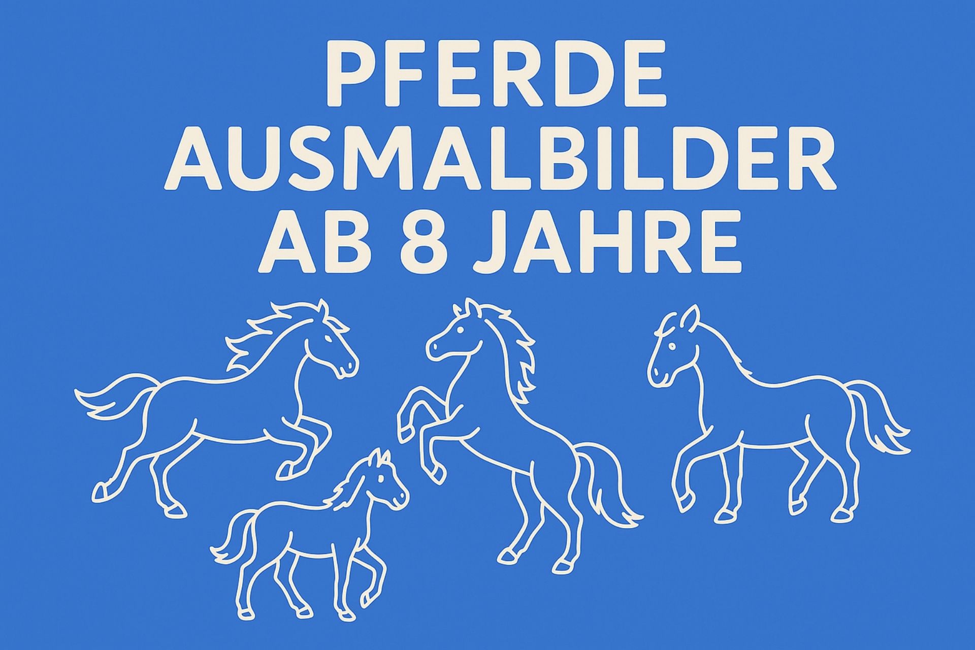 Pferde Ausmalbilder ab 8 Jahre