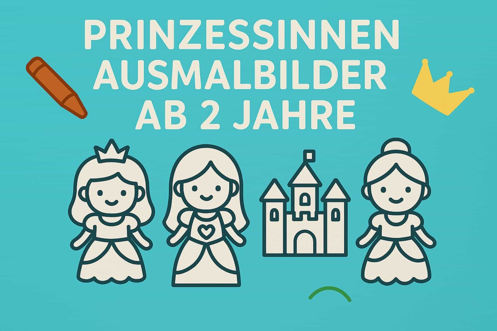 Prinzessinnen Ausmalbilder ab 2 Jahre