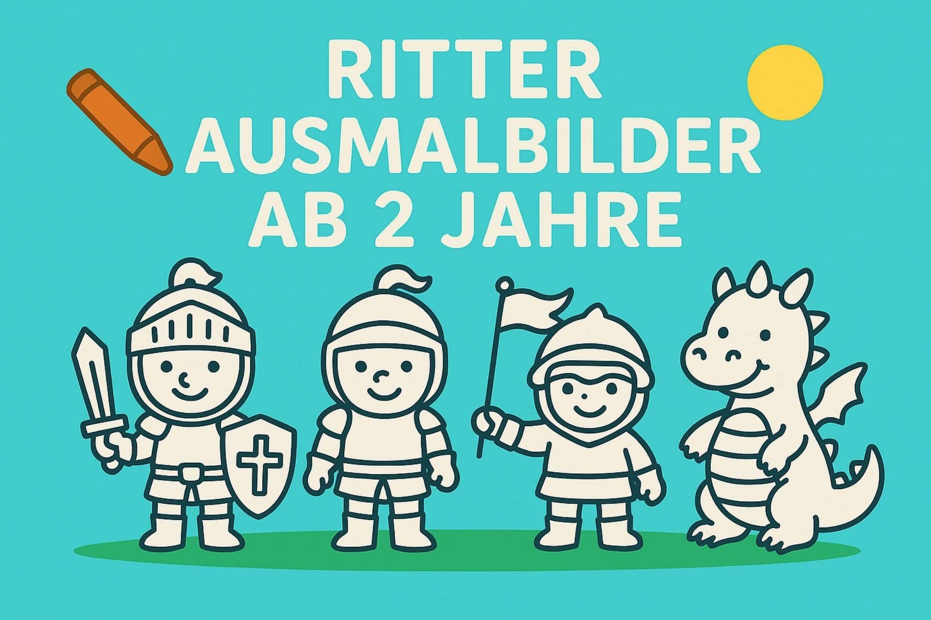 Ritter Ausmalbilder ab 2 Jahre