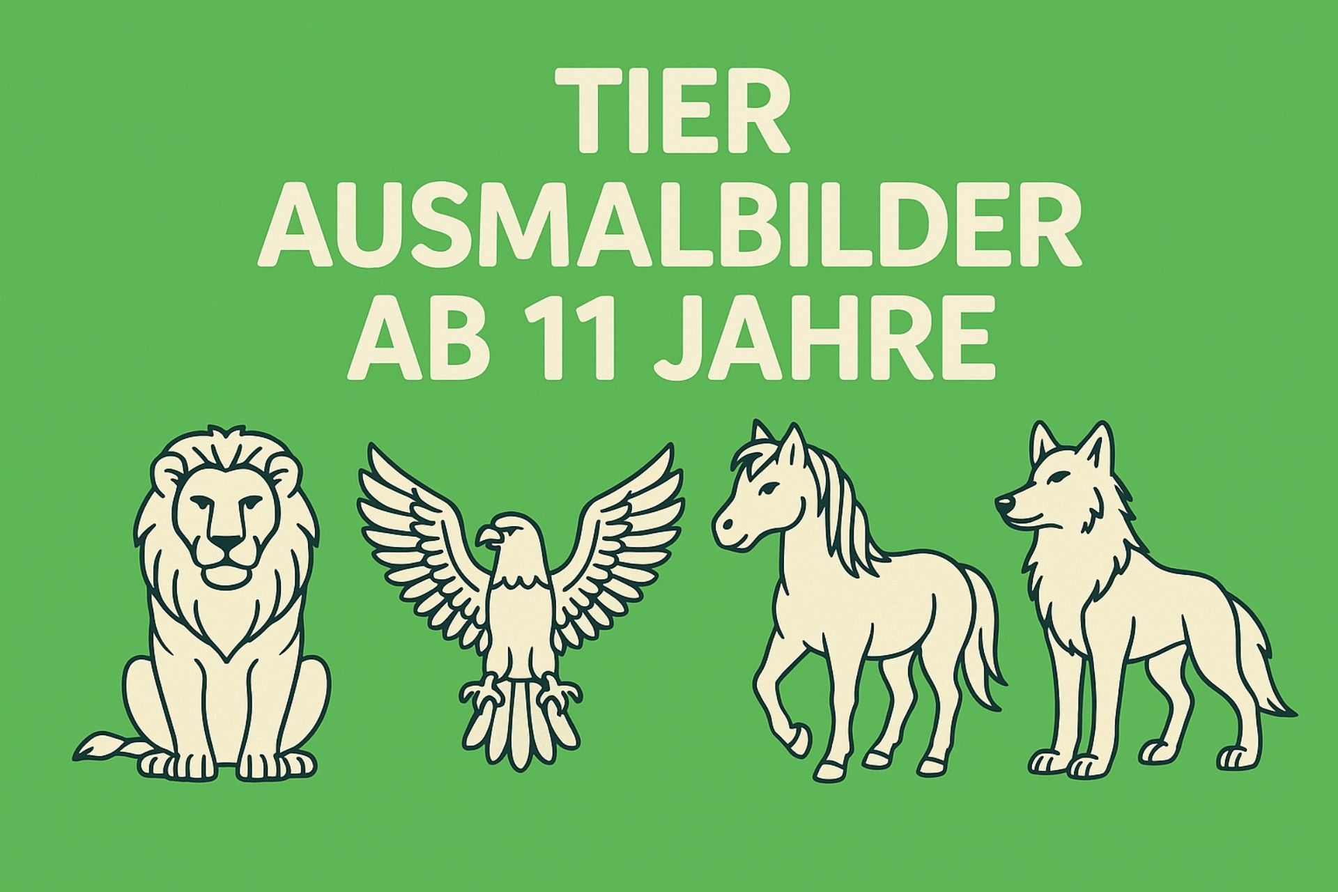 Tier Ausmalbilder ab 11 Jahre