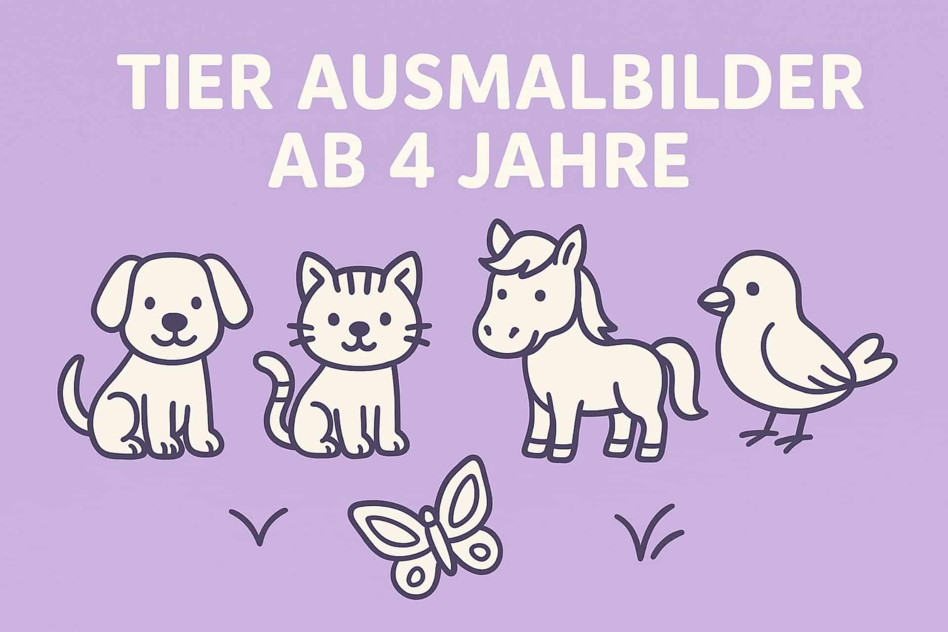 Tier Ausmalbilder ab 4 Jahre