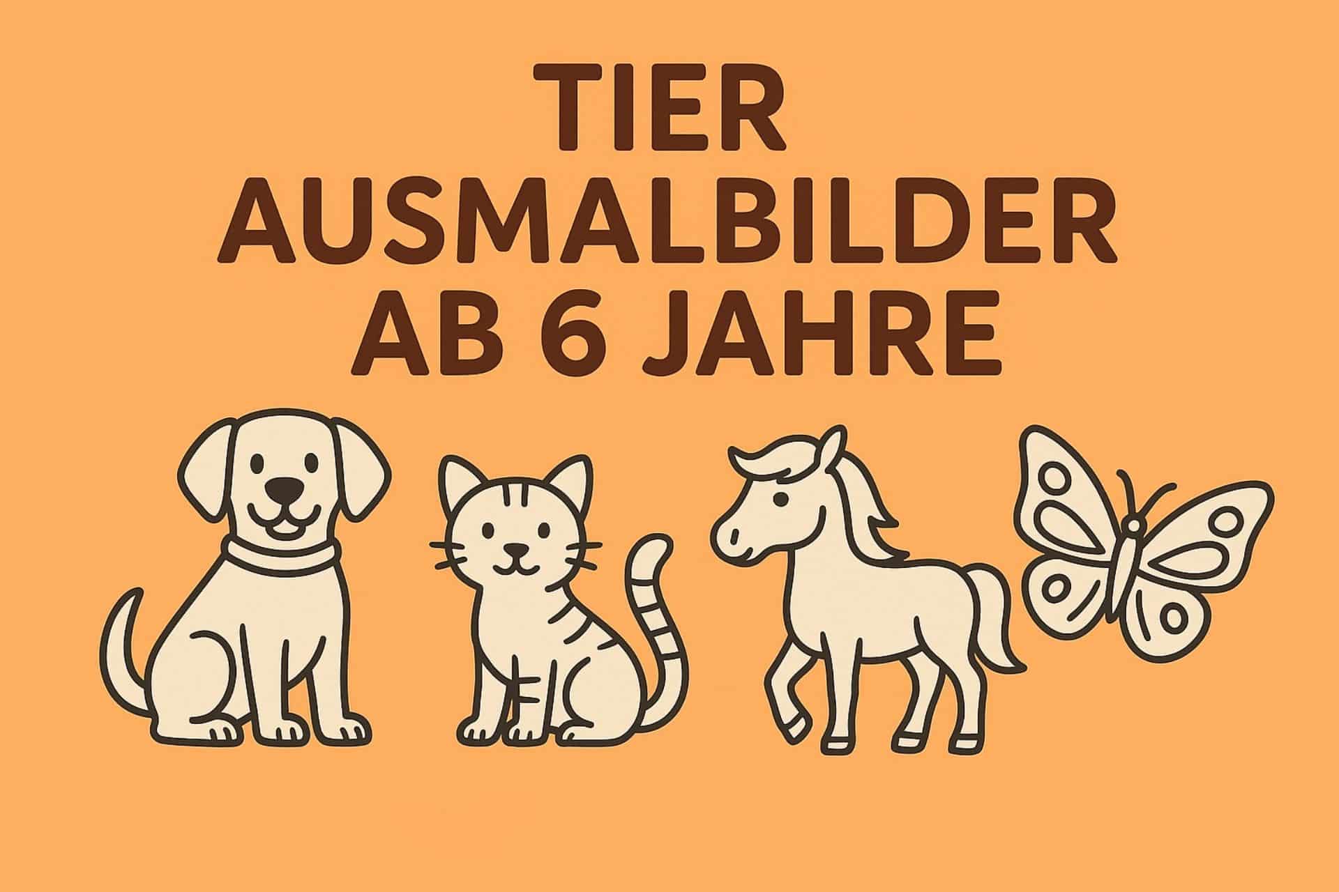 Tier Ausmalbilder ab 6 Jahre