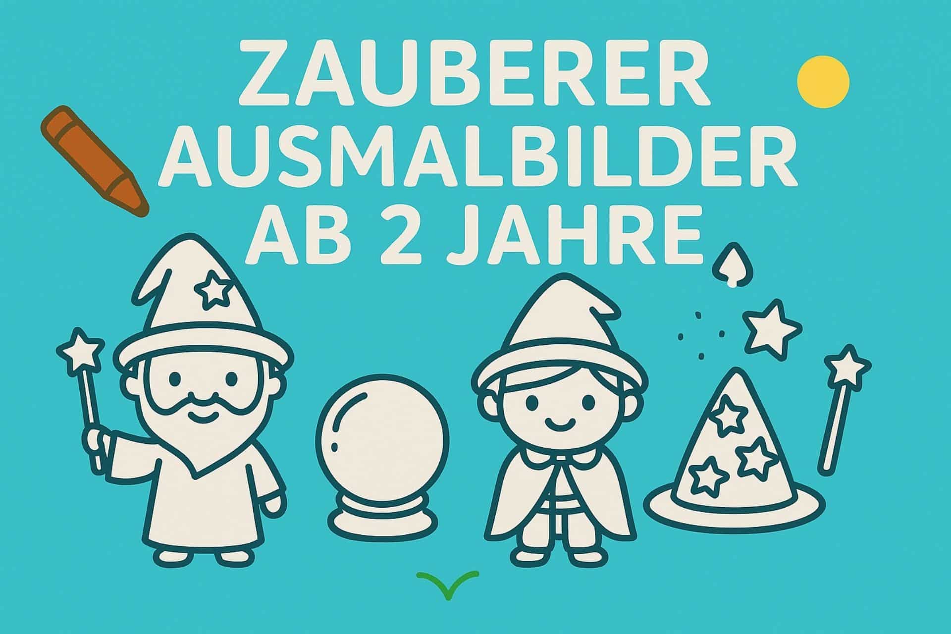Zauberer Ausmalbilder ab 2 Jahre
