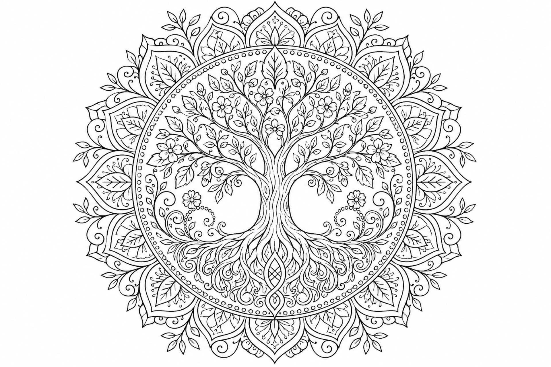 Mandalas Ausmalbilder Erwachsene