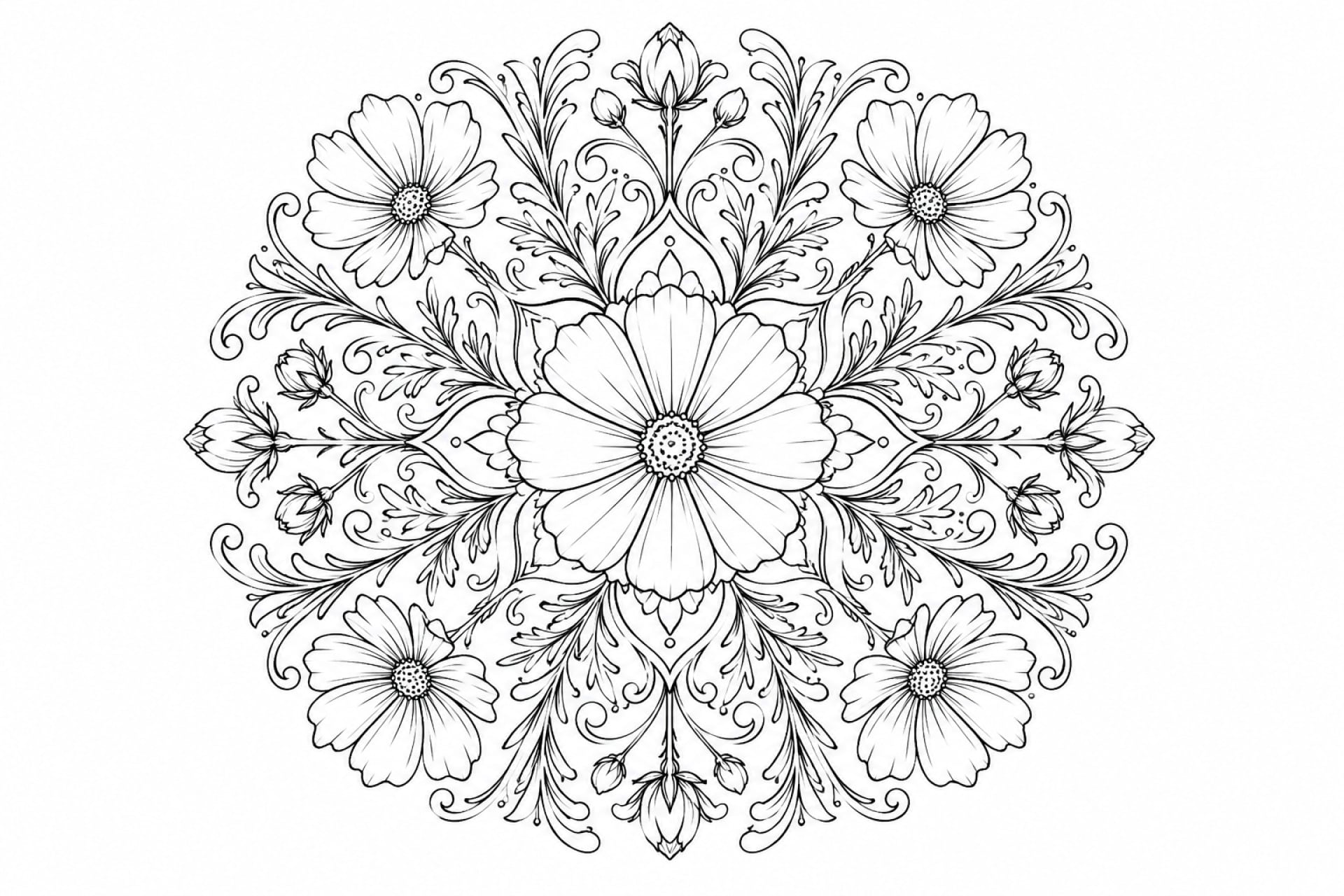 Schmuckkörbchen Mandala - Ausmalbild ab Erwachsene