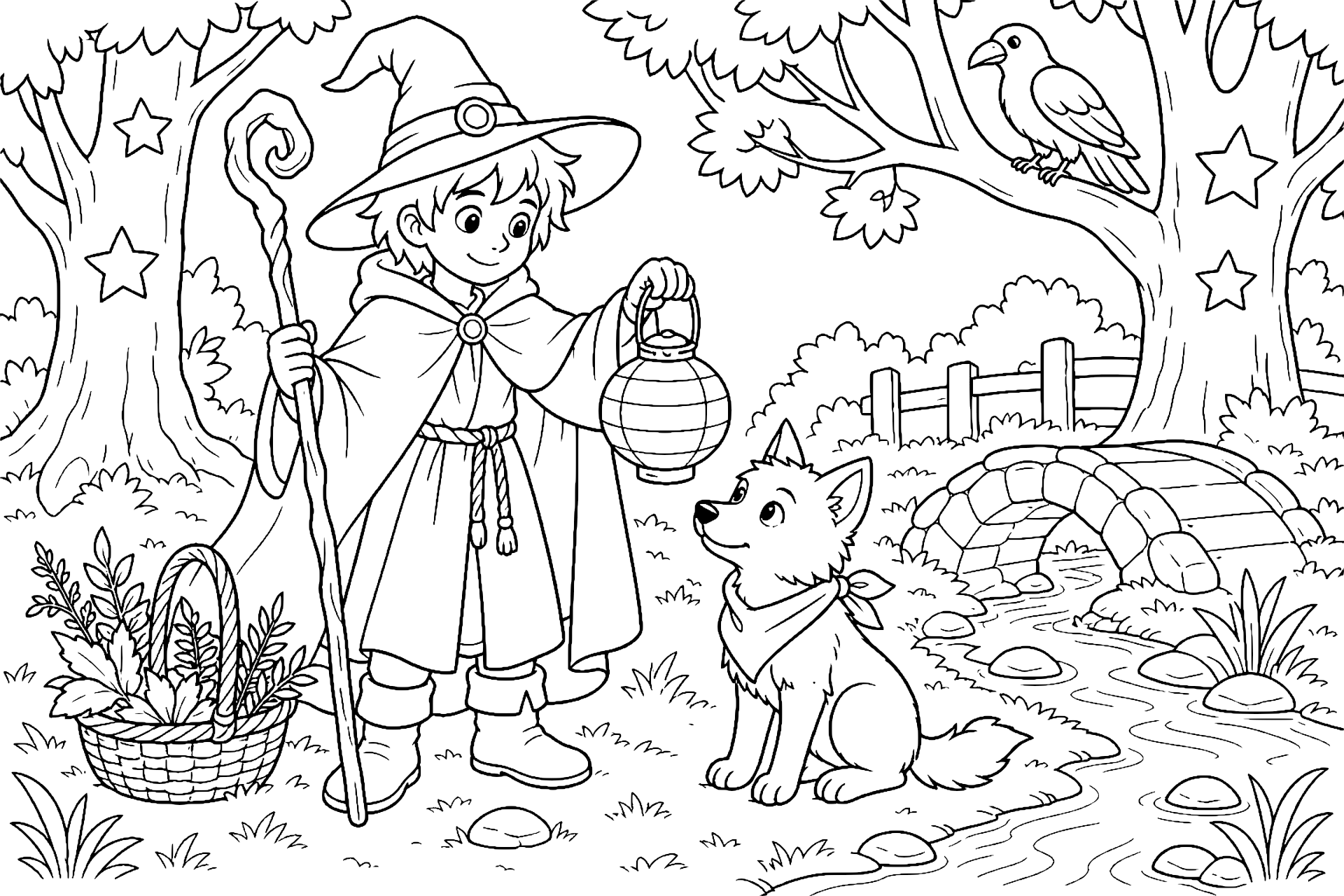Der Zauberer und der kleine Schattenwolf