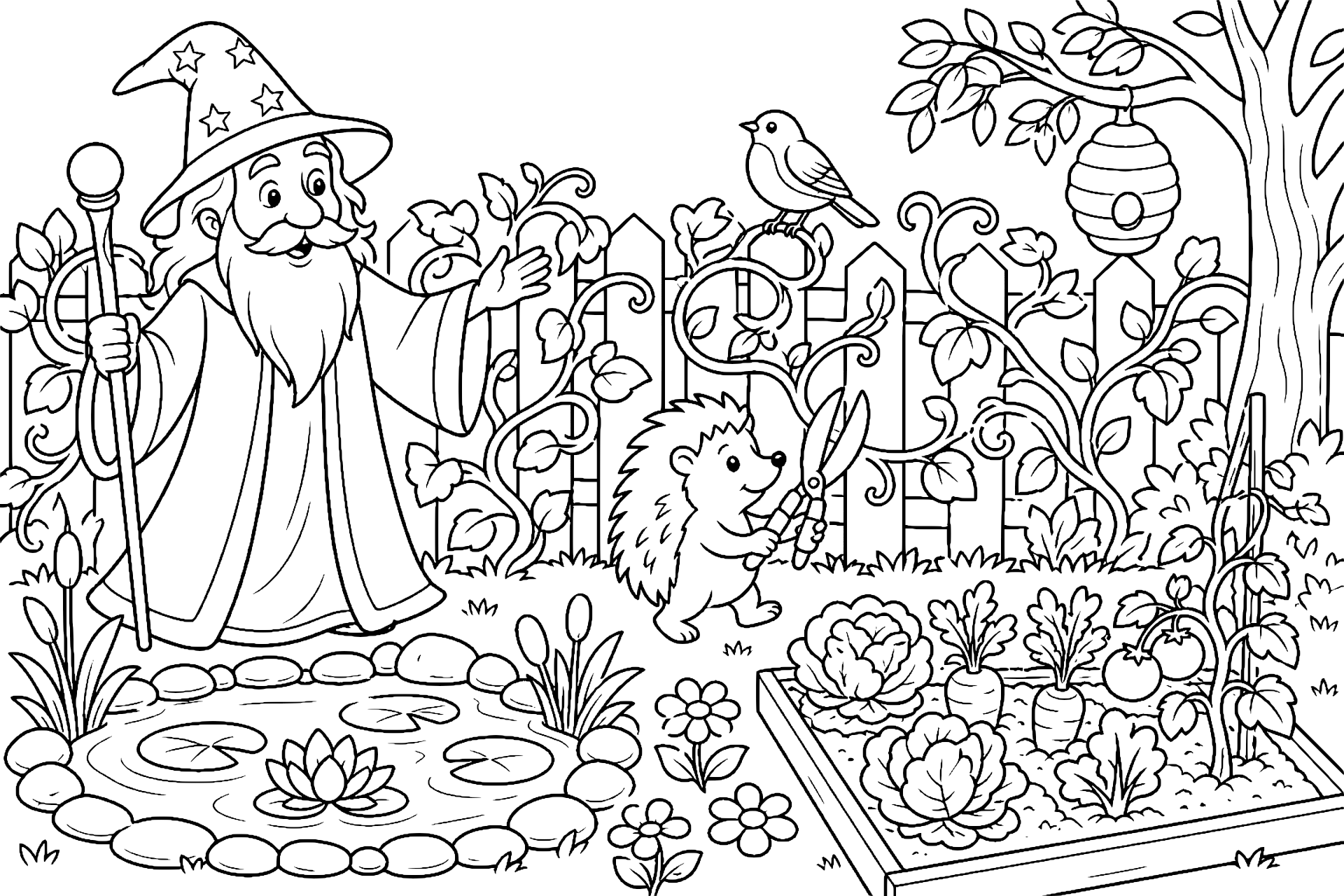 Der Zauberer und der verzauberte Gartenzaun