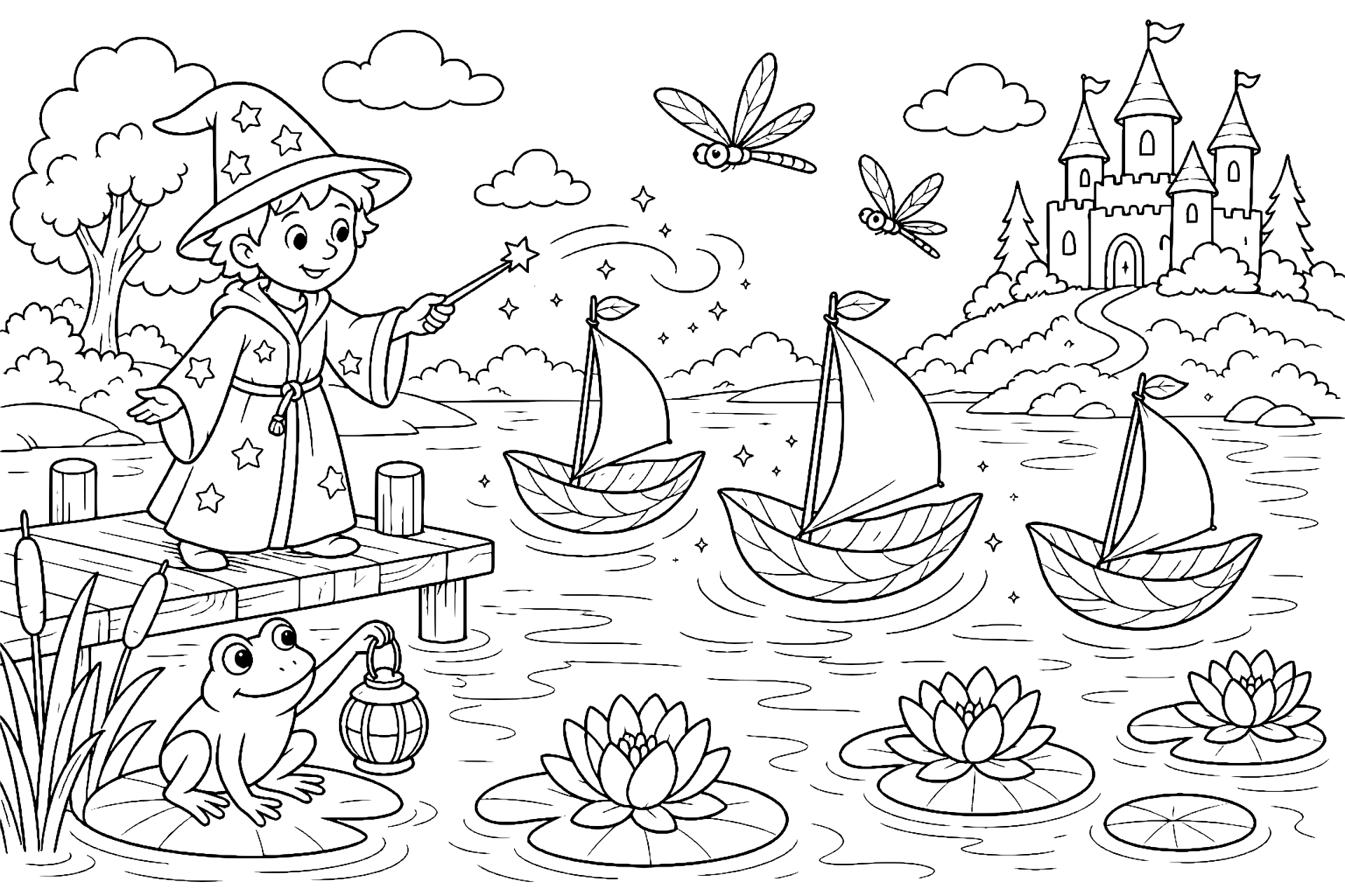 Der Zauberer und die Zauberboote