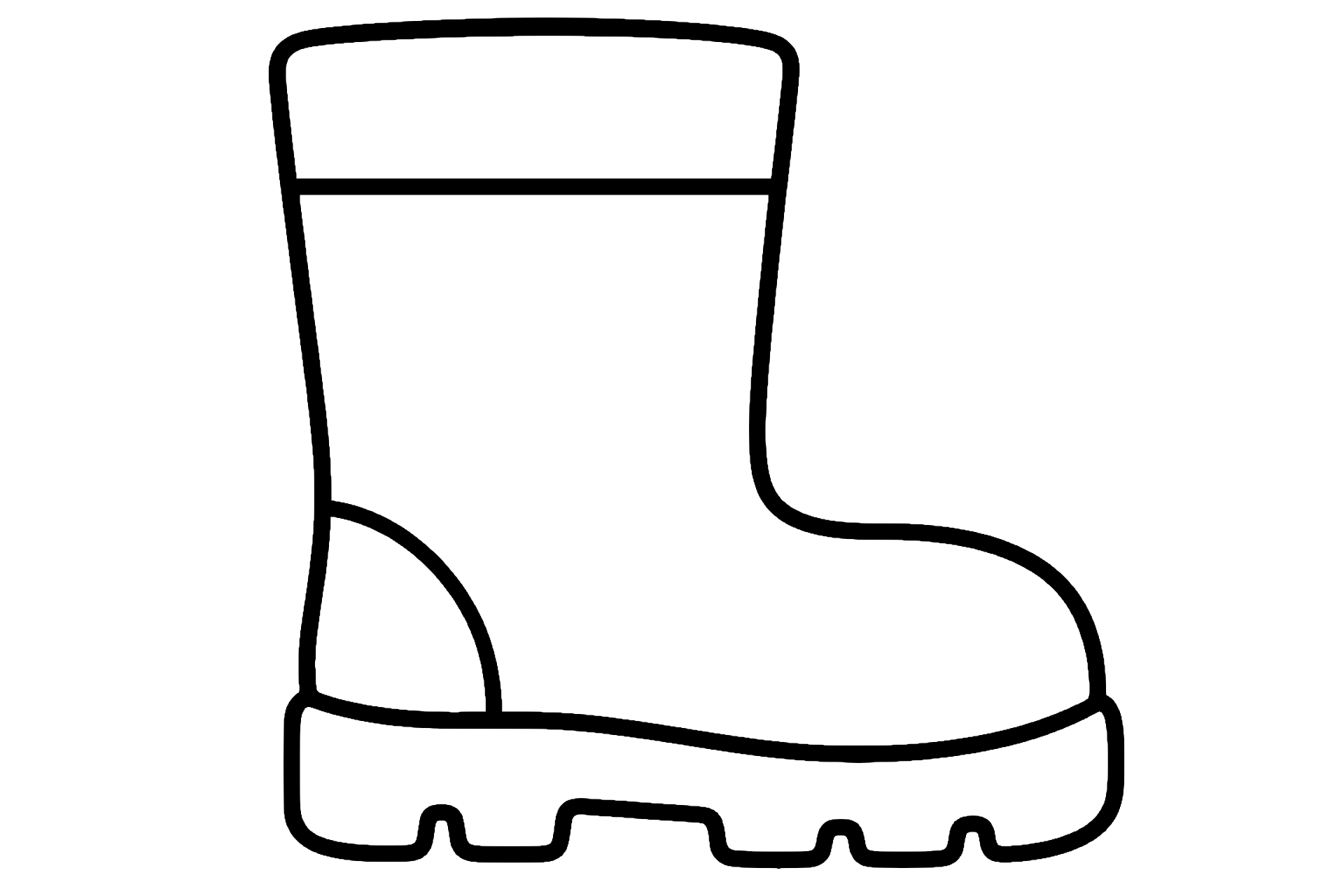 Feuerwehrstiefel zum Ausmalen