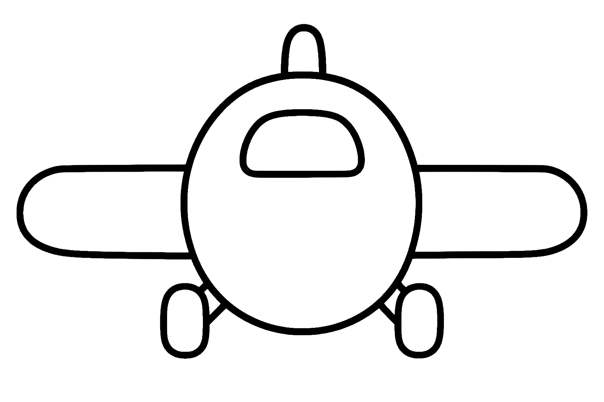 Flugzeug mit breiten Tragflächen