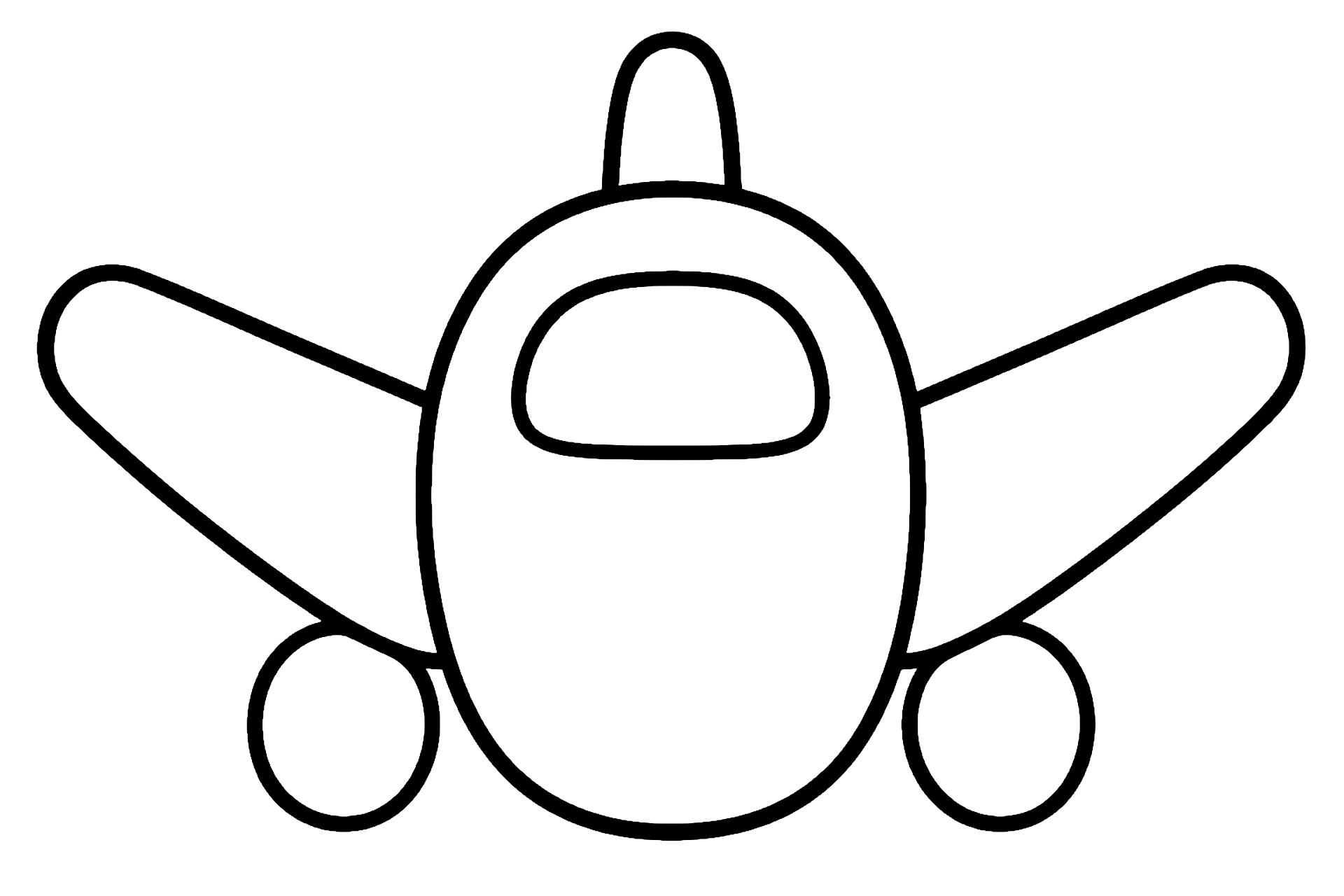 Flugzeug mit hochstehenden Flügeln