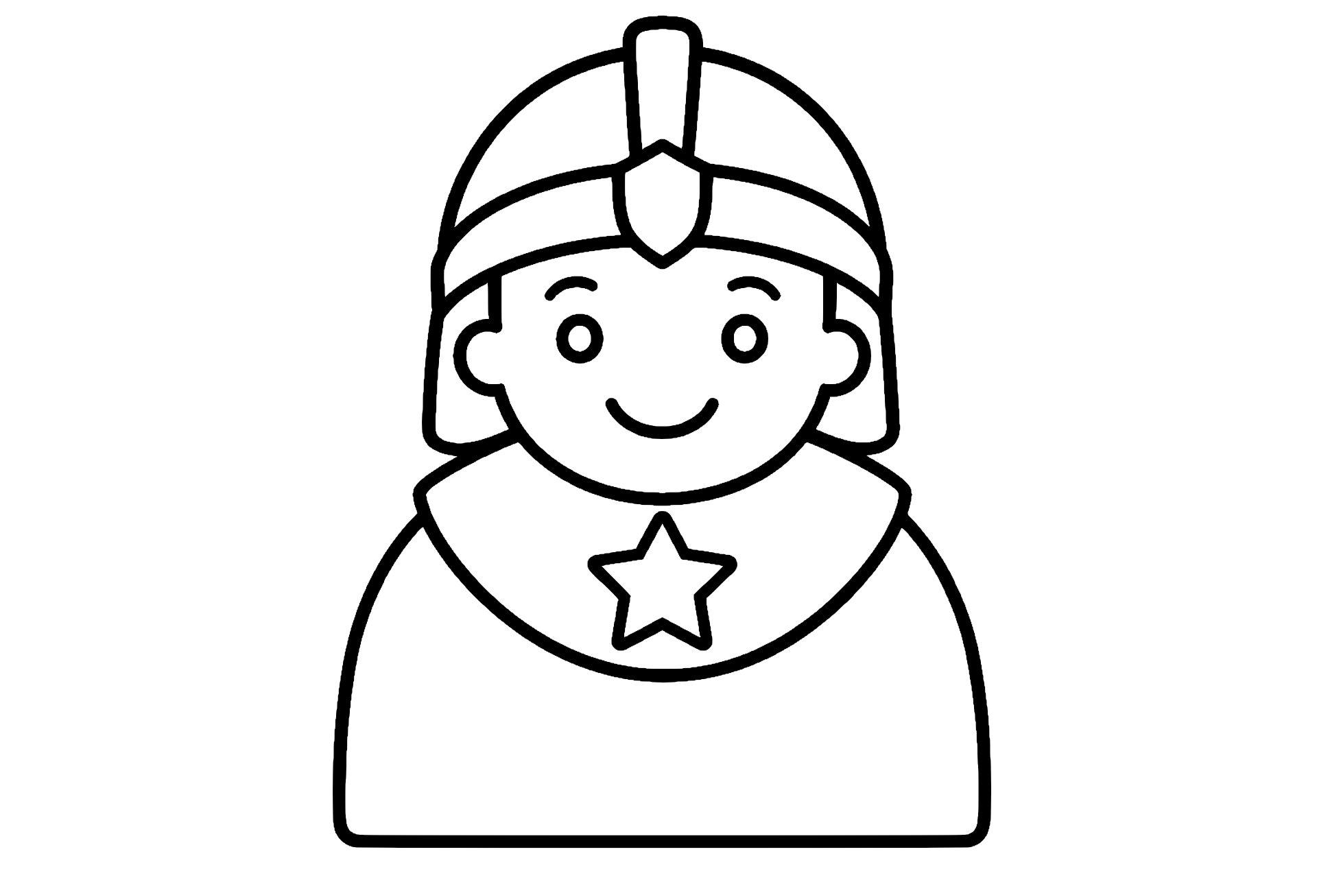 Ritter mit großem Kragenstern