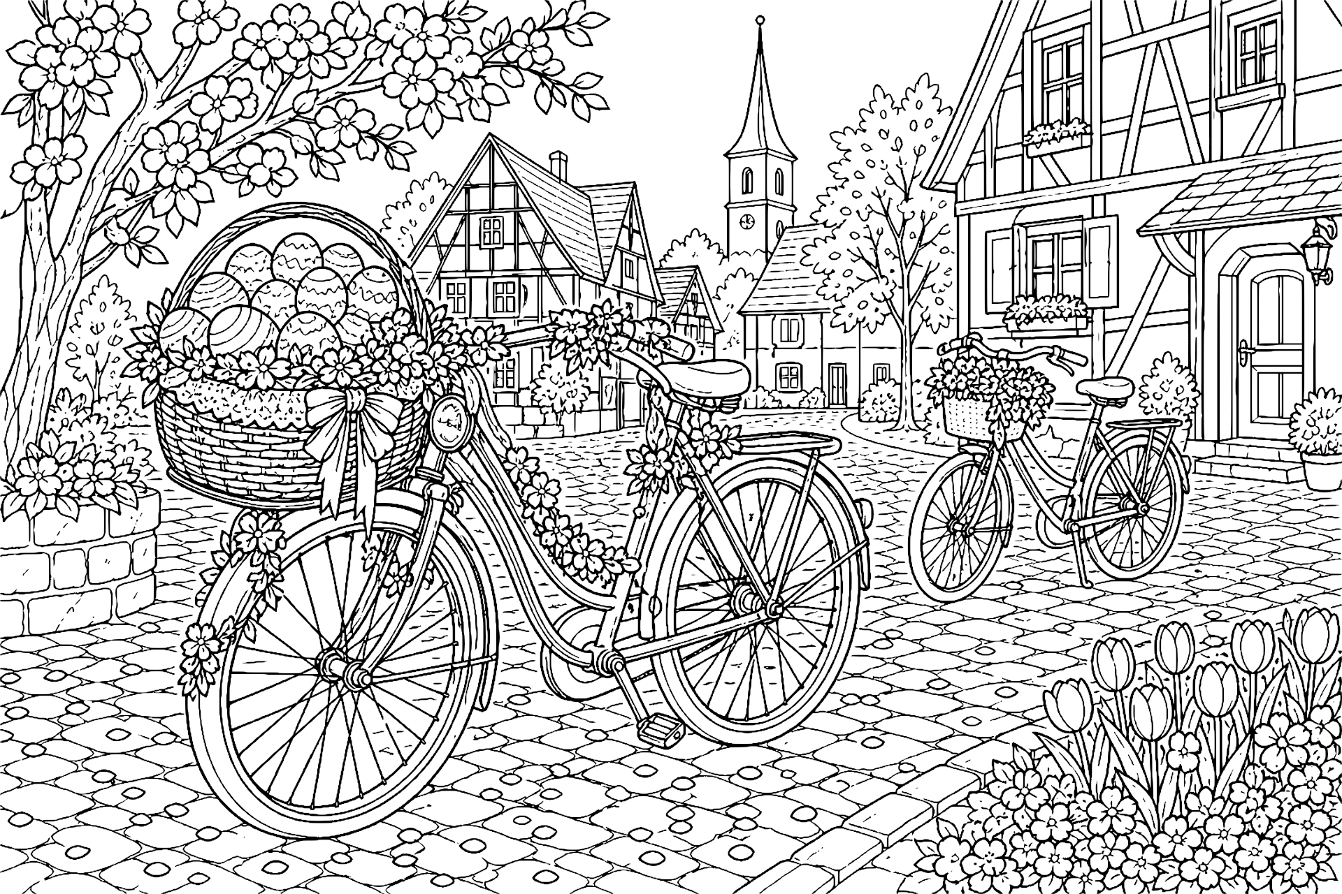 Osterparade historischer Fahrräder
