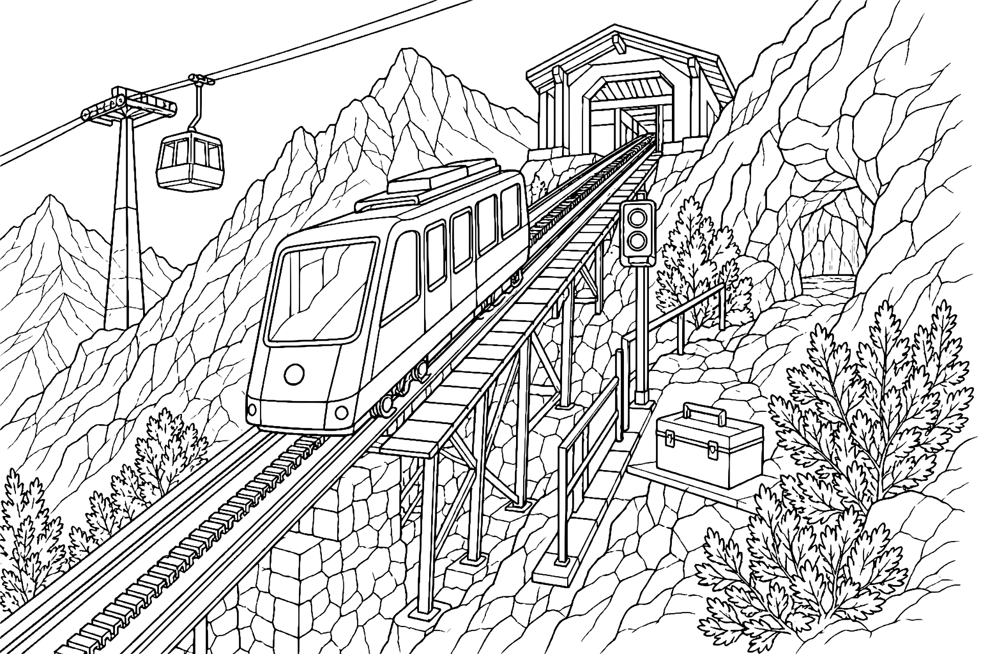 Zahnradbahn zur Bergstation